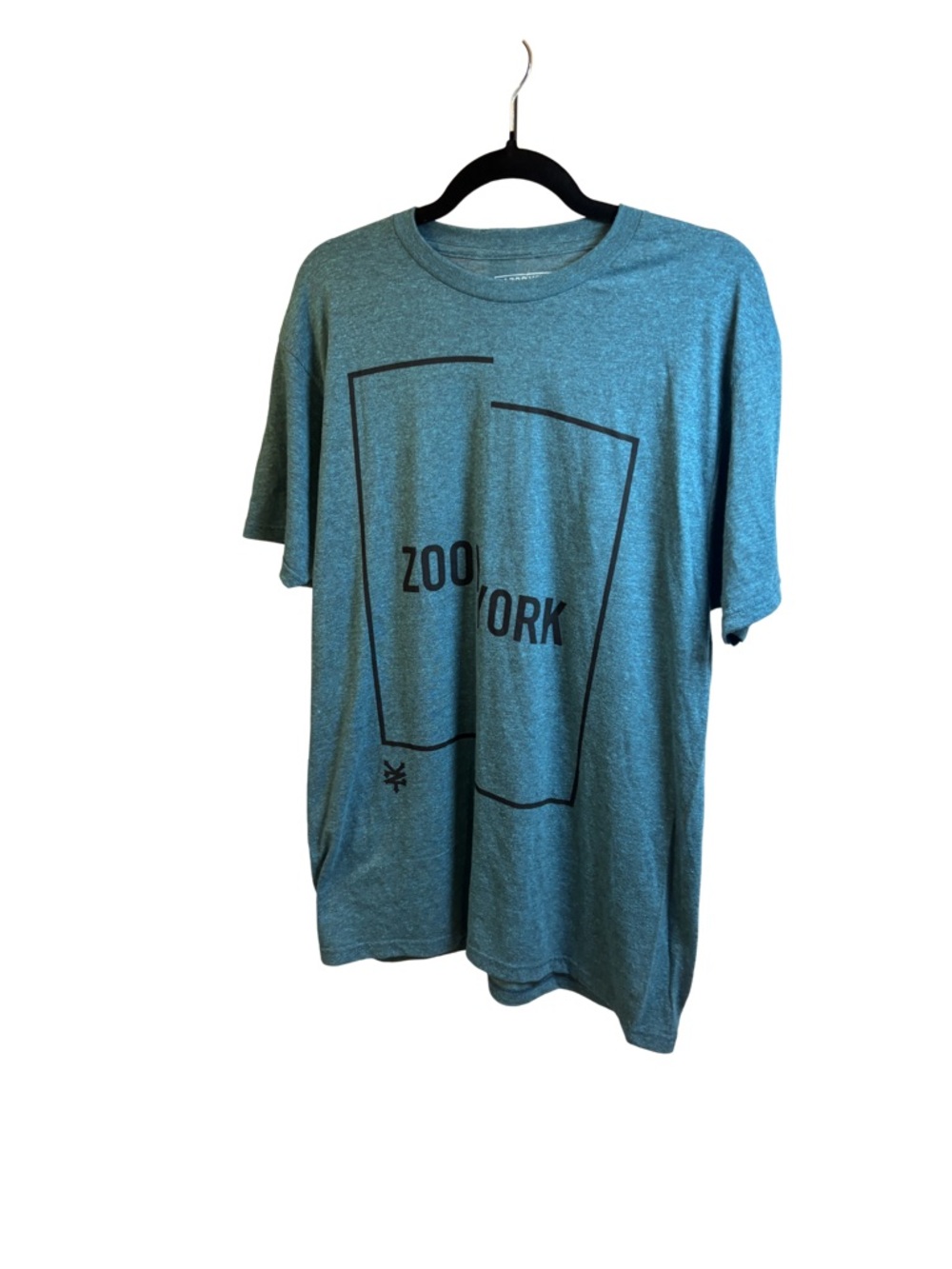 Zoo York Teal Graphic Short Sleeve Crew Tee Unisex Size Lg New